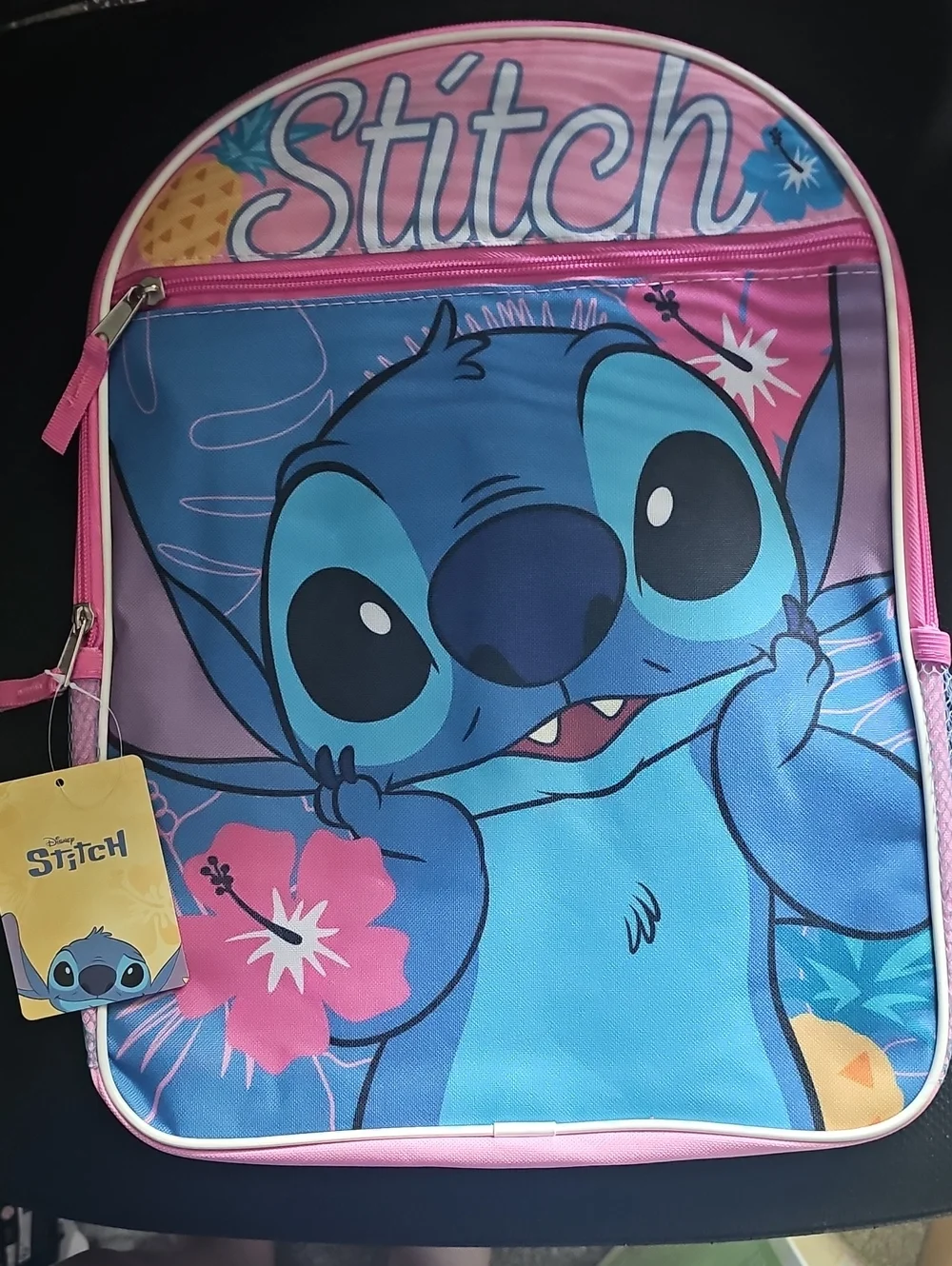 Disney Stitch Kids Backpack - Blue, Pink & Purple